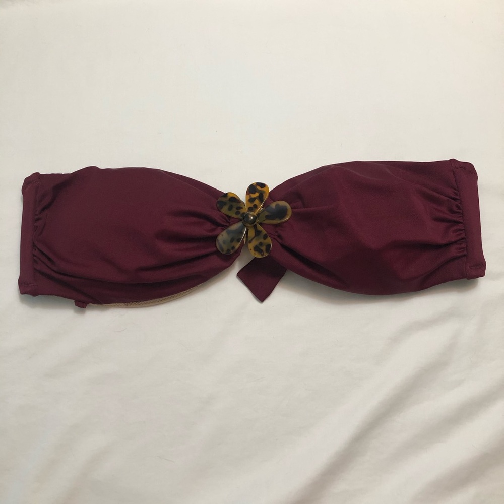 J. Crew Tortise Shell Strapless Bikini Top